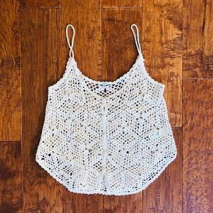 I LOVE H81 • Open knit Crochet Crop Top